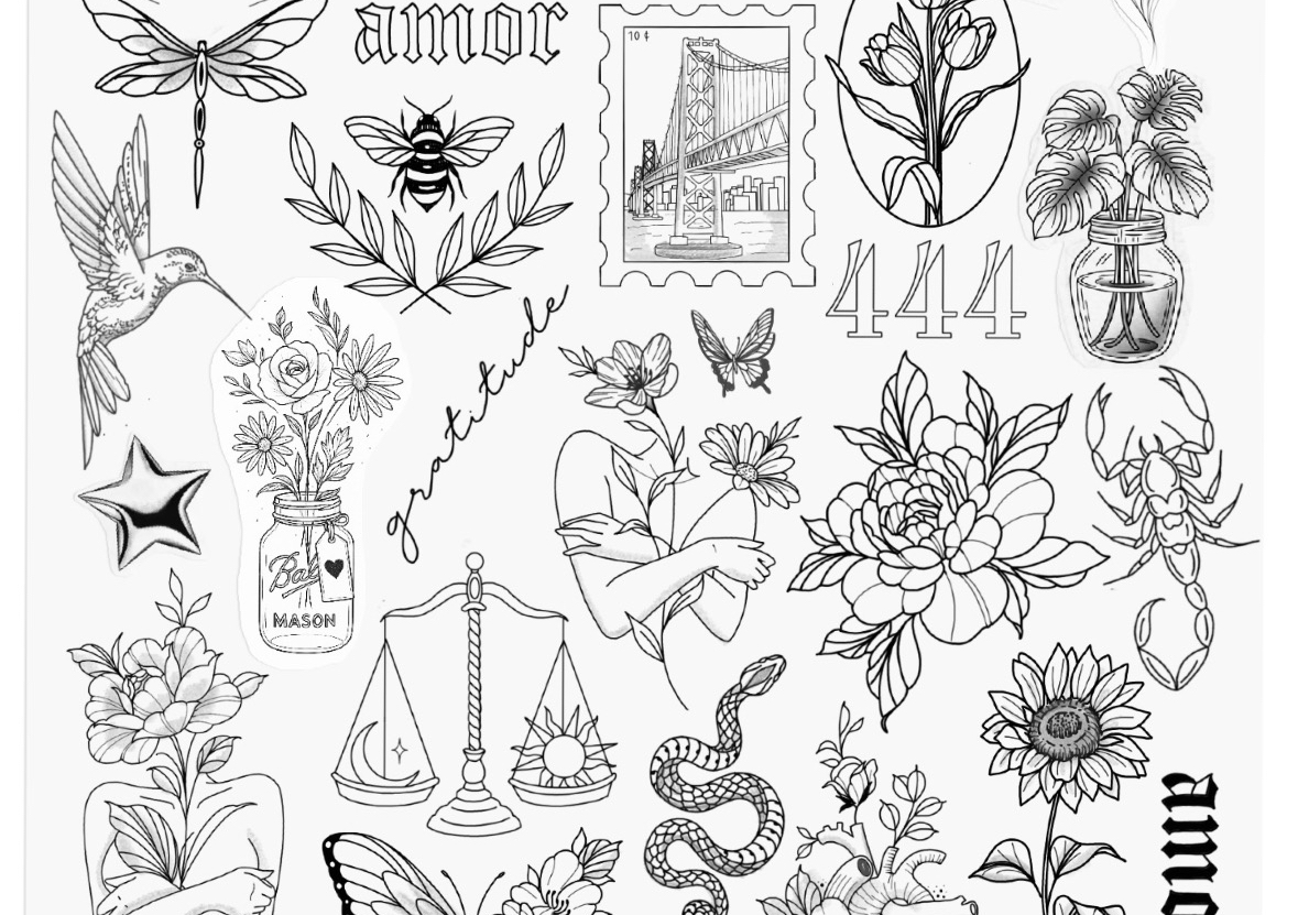 DECEMBER FLASH SHEET TATTOO 😍♥️