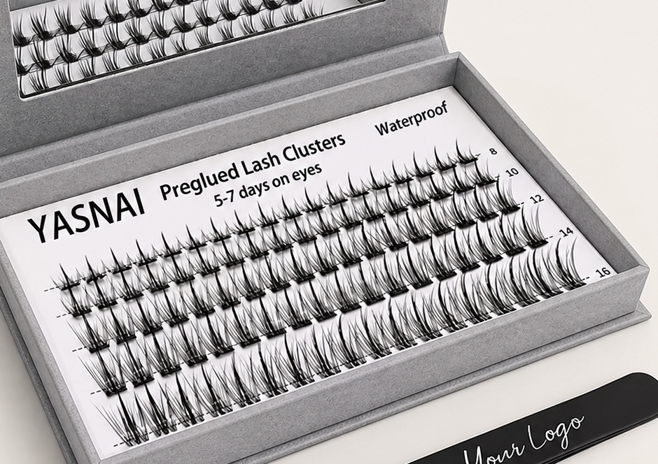 Pre-gluted Lash Extensions - FLUFFY