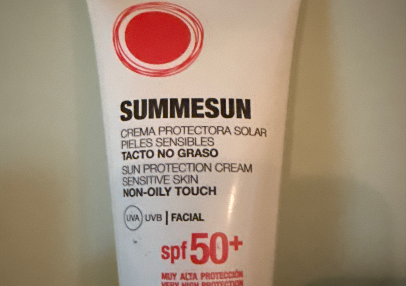 Protector solar para pieles sensibles