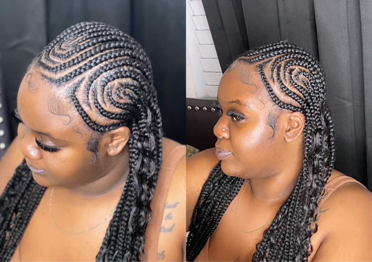 Freestyle Feed In Braids 