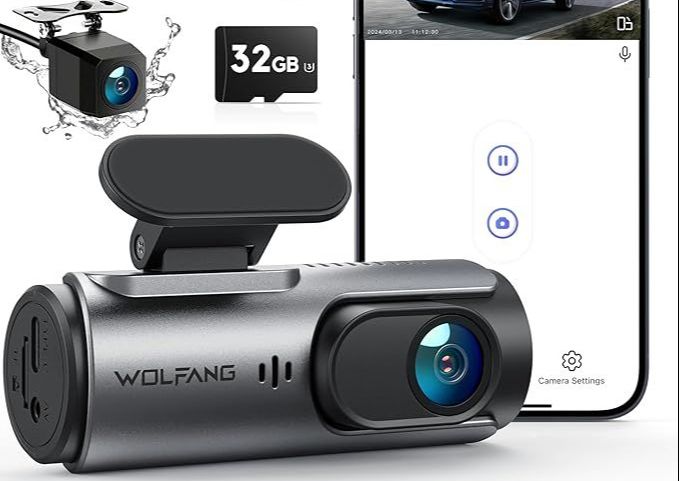 🎥 4K Front & Rear Dash Cam – Dual Protection with Smart Control