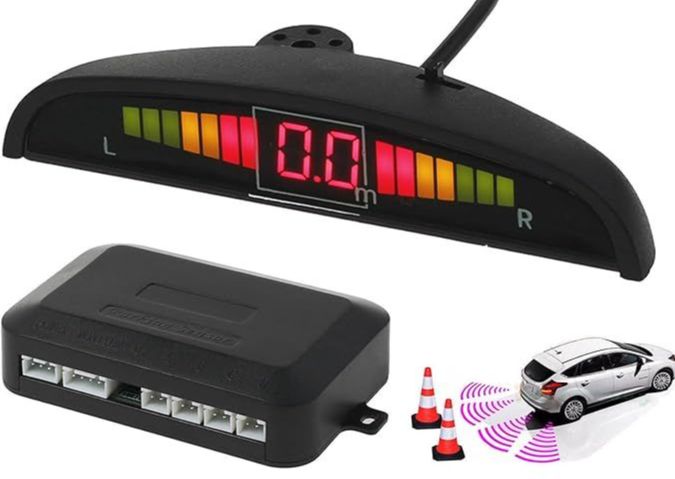 🚗 Rear Parking Sensor Kit – 4-Piece System for Confident Reversing