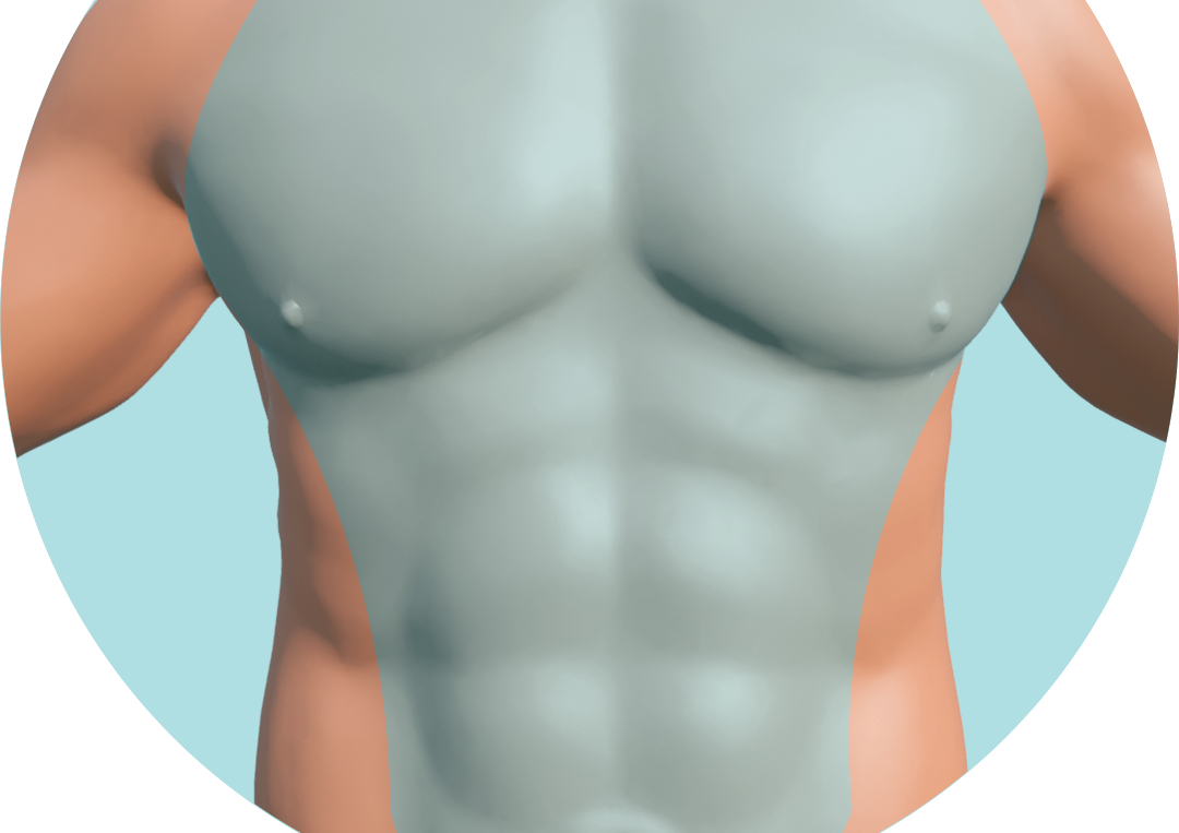 Depilación Láser Diodo Caballeros  - Pecho + Abdomen