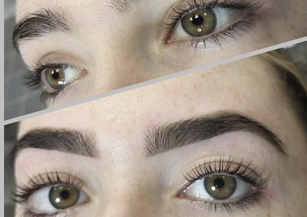 Lashlift +tint +brow thread and tint 