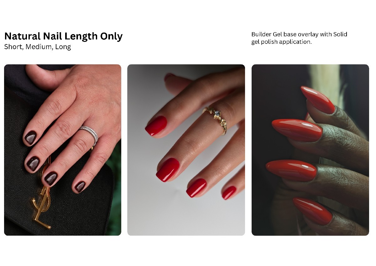 Solid Gel Polish Color (Short- Medium- Long) (1/5)