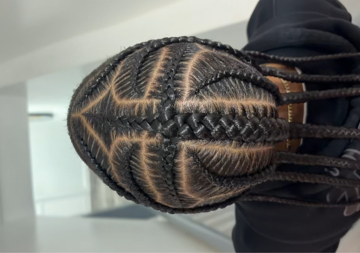 Cross stitch cornrows