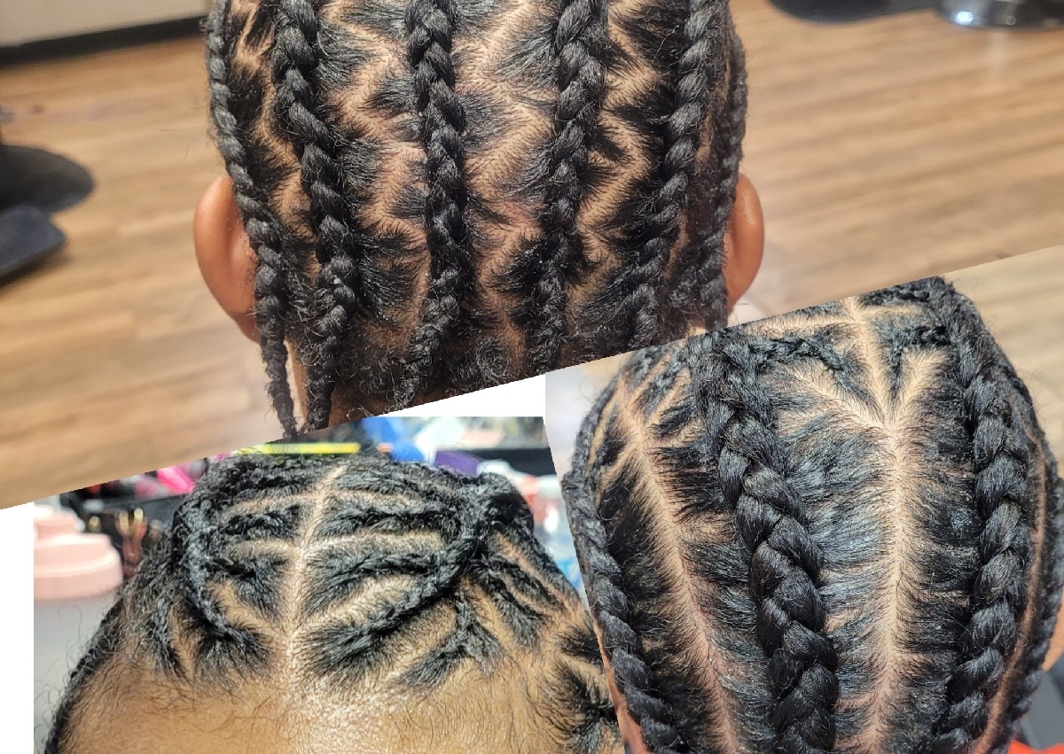 Men cornrows