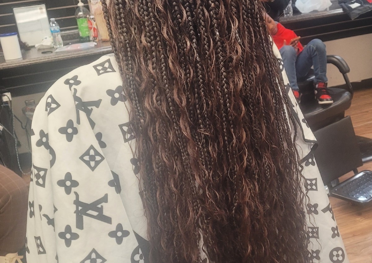 Bohemian box braids