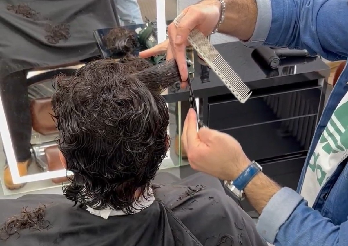 Herren Scherenhaarschnitt /Scissors Men's Haircut