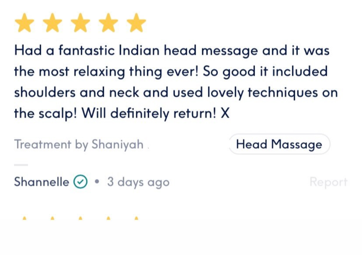 Indian Head Massage