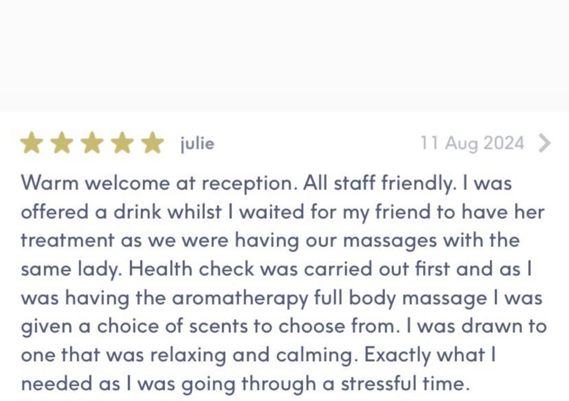 Aromatherapy Full Body Massage