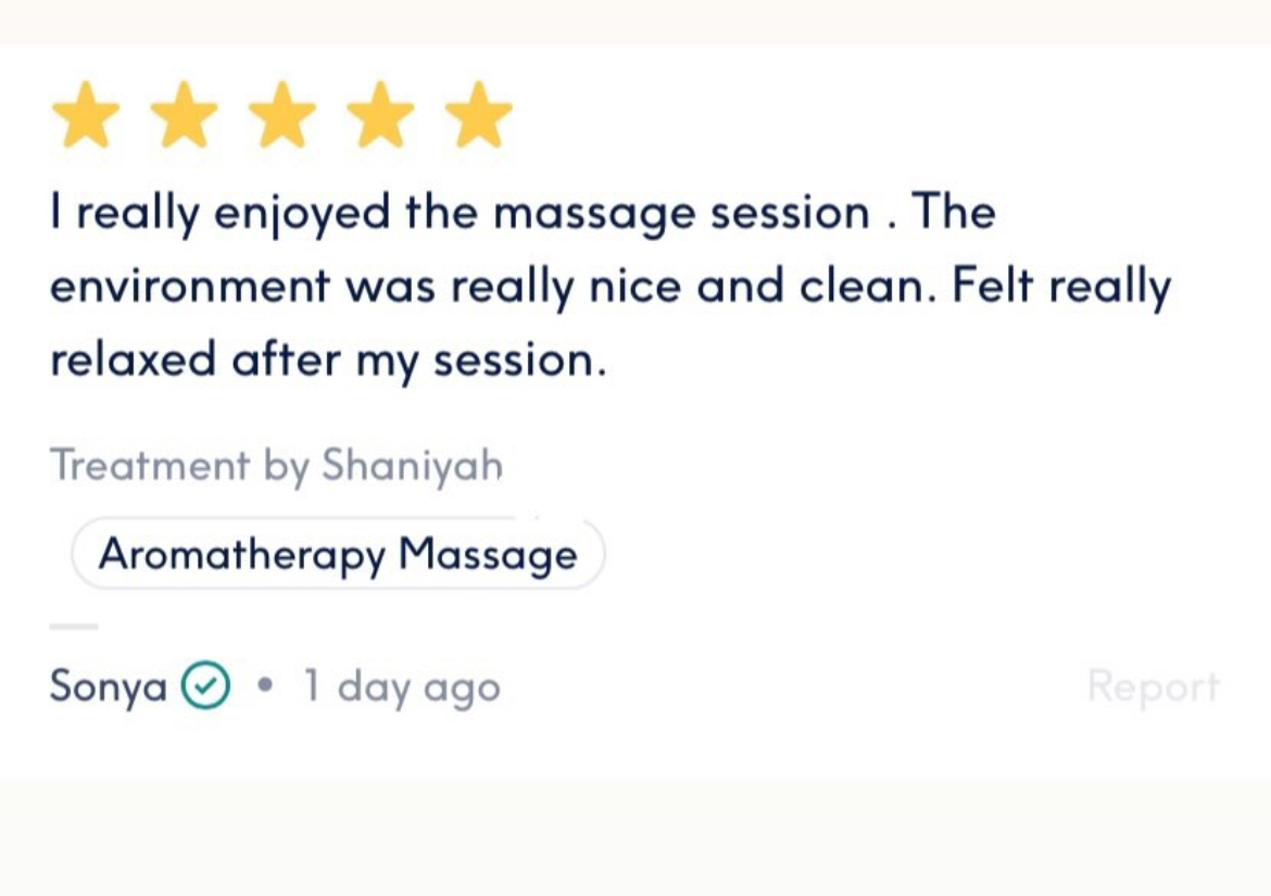 Aromatherapy Back,Neck and Shoulder Massage 