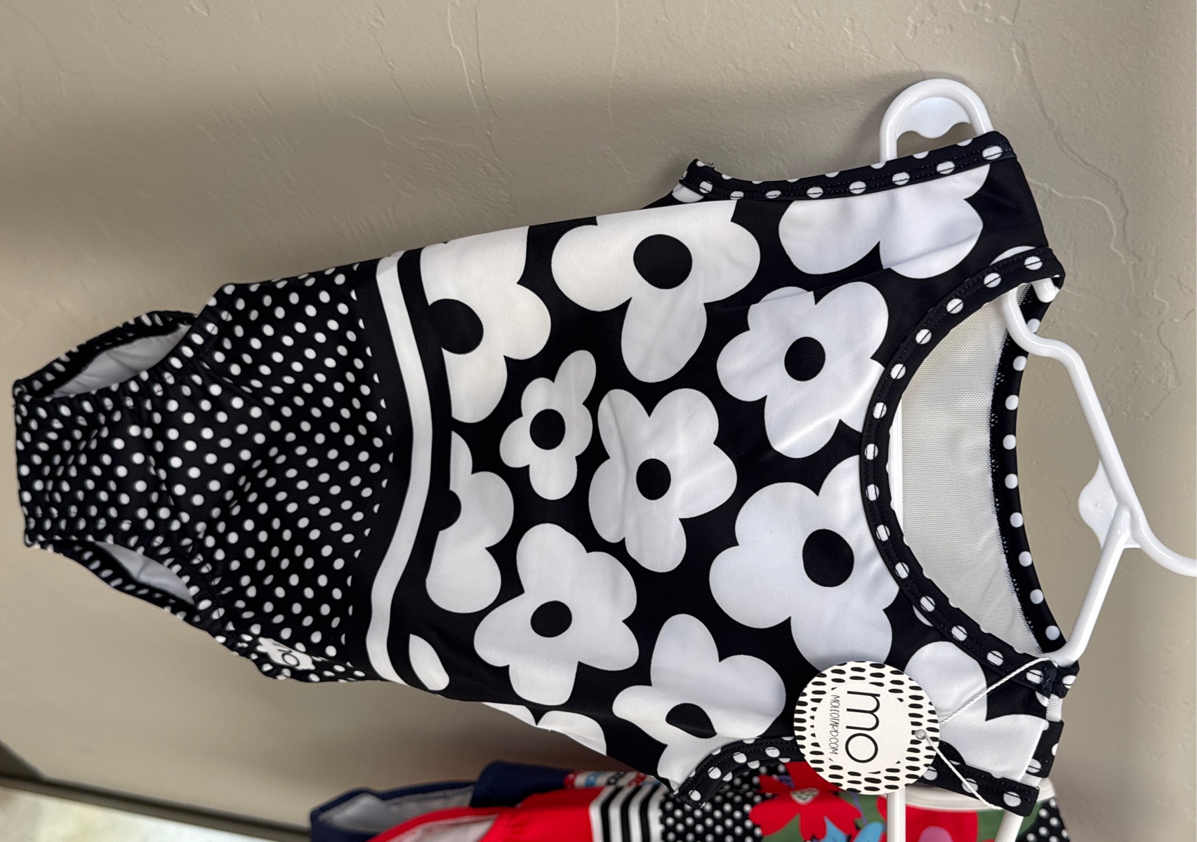 Size 8- Polka Dot Flower Leotard