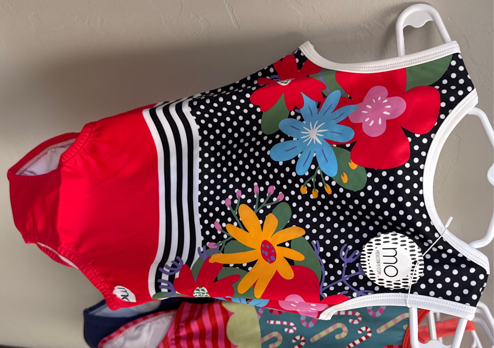 Size 10- Tropical Polka Dot Leotard