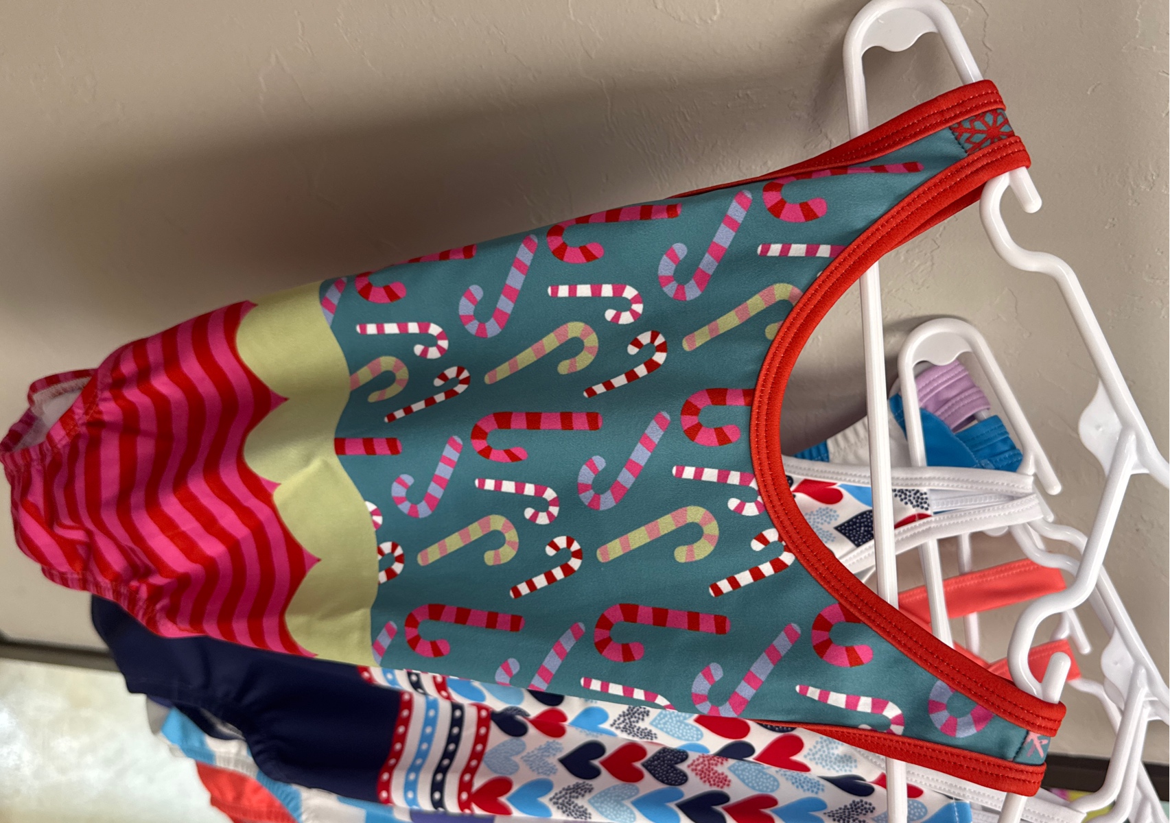 Size 8- Candy Cane Holiday Leotard