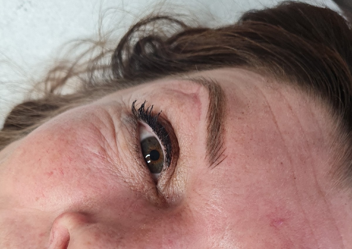 semi permanent brow ( powder or microblading) top up work