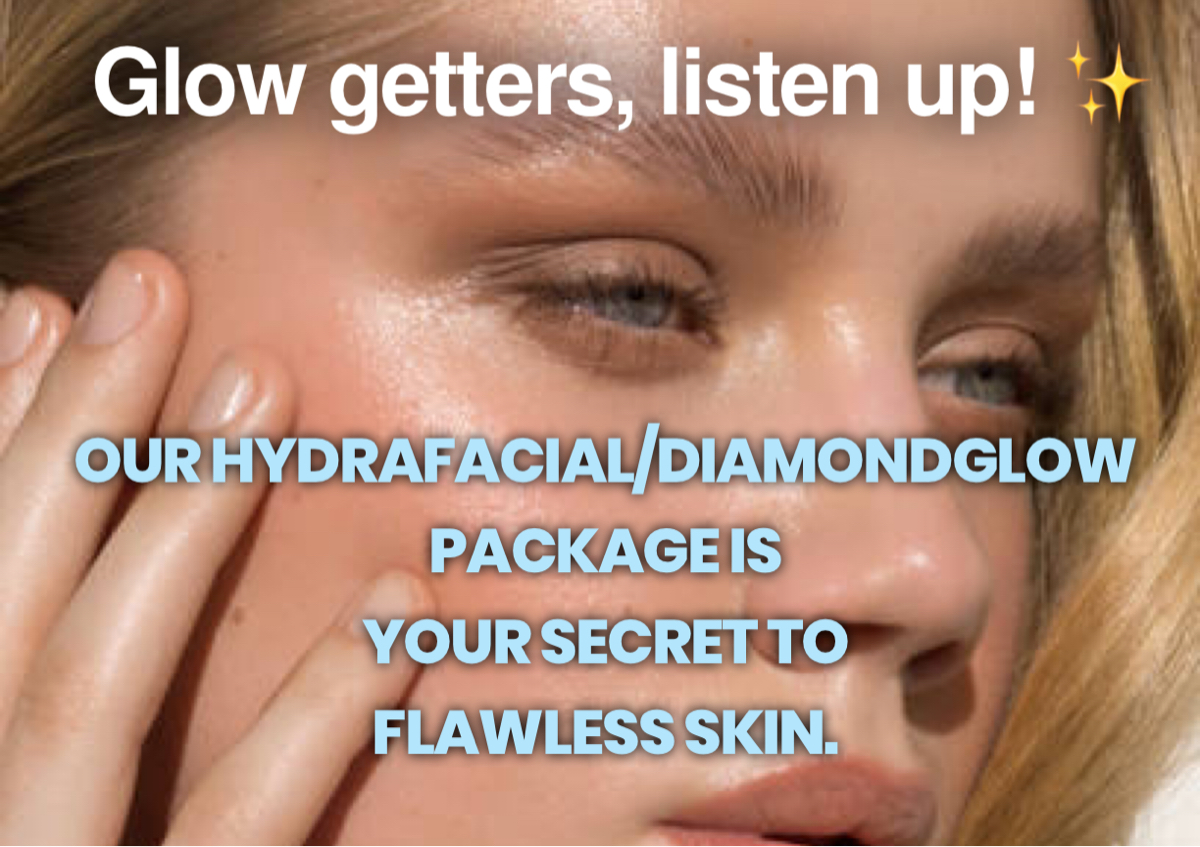 Hydrafacial Deluxe with booster  or 2 serums with Diamondglow 6-Pack Deal