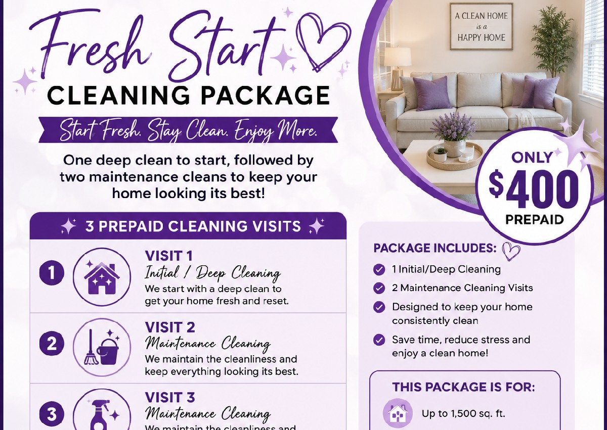🏡 Fresh Start Cleaning Package