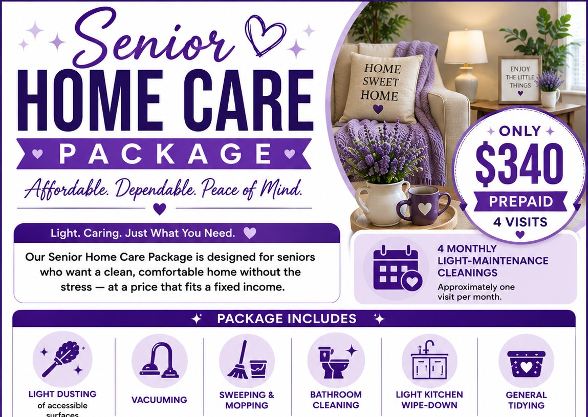 💜 Senior Home Care Package — 4 Visits