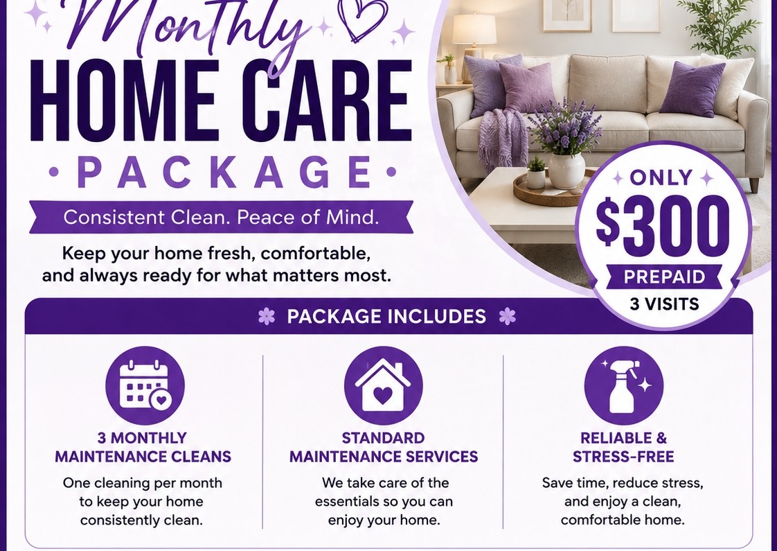 💜 Monthly Home Care Package — 3 Visits
