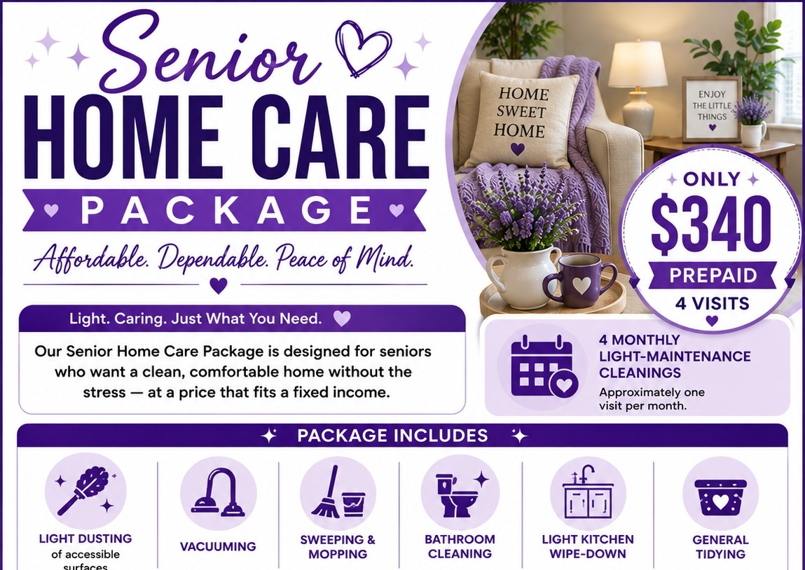 💜 Senior Home Care Package — 4 Visits