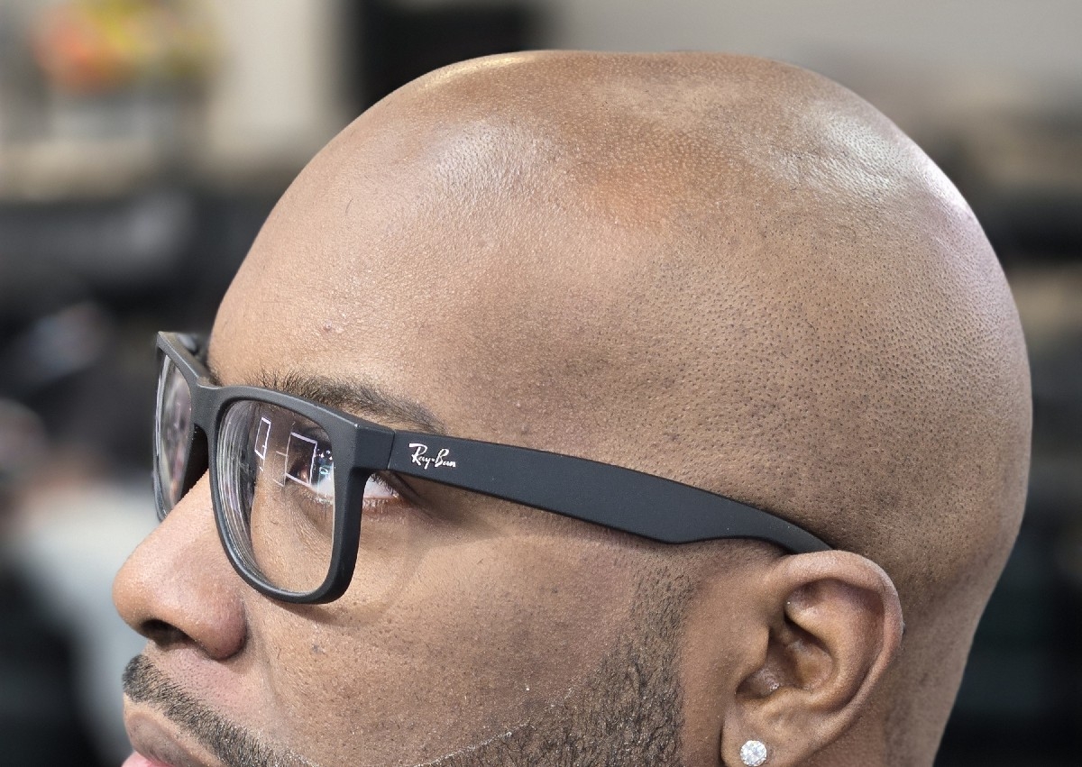 Hot towel Head shave