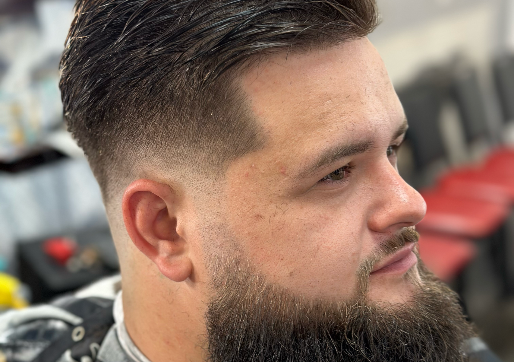 Haircut and beard trim