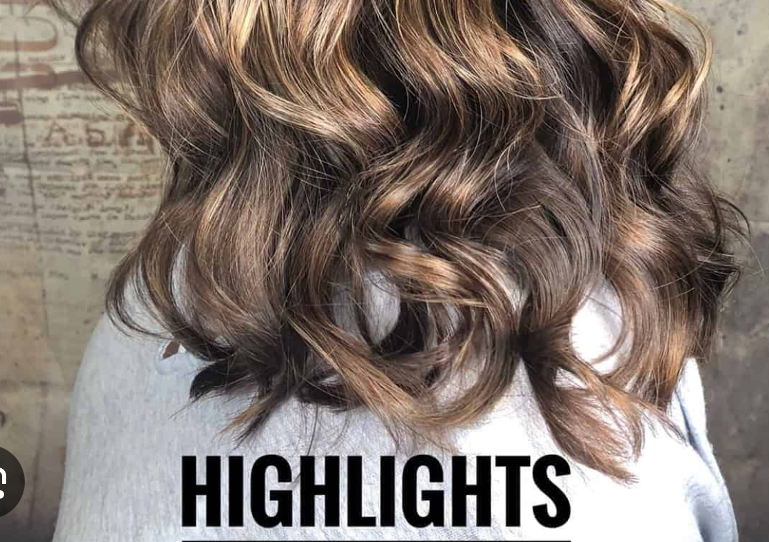 Highlights medioum hair