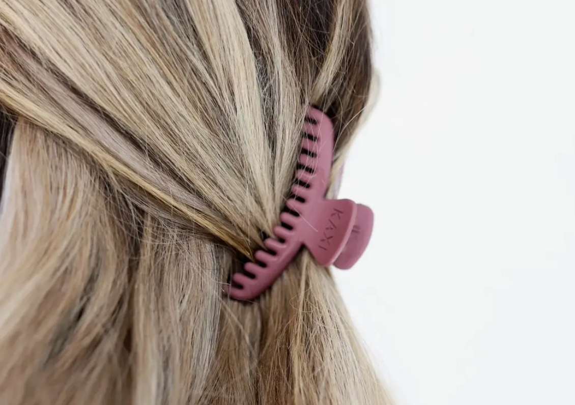 KAXI Matte Mini Hold Everything Claw (plum)