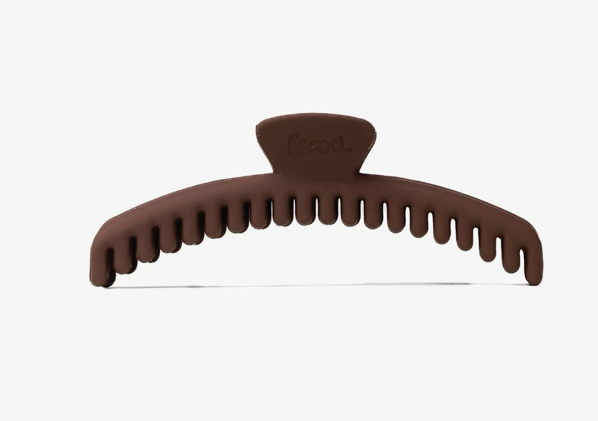 KAXI Matte Midi Hold Everything Claw (dark brown)