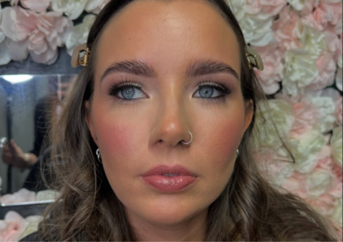 Make up with lashes  