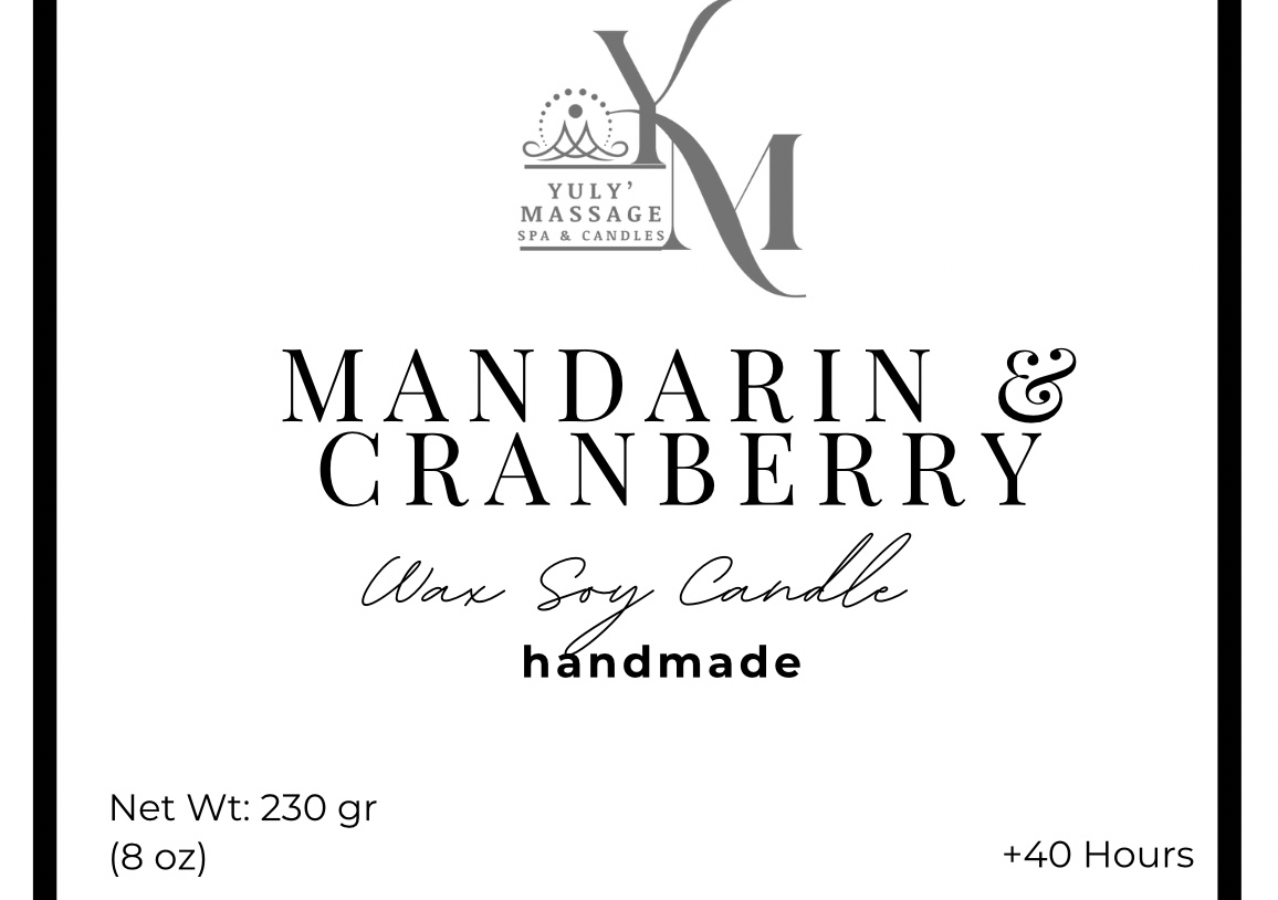 Velas Mandarín & cranberry
