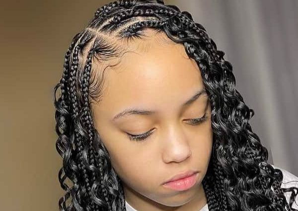 Boho braids waist length (small)