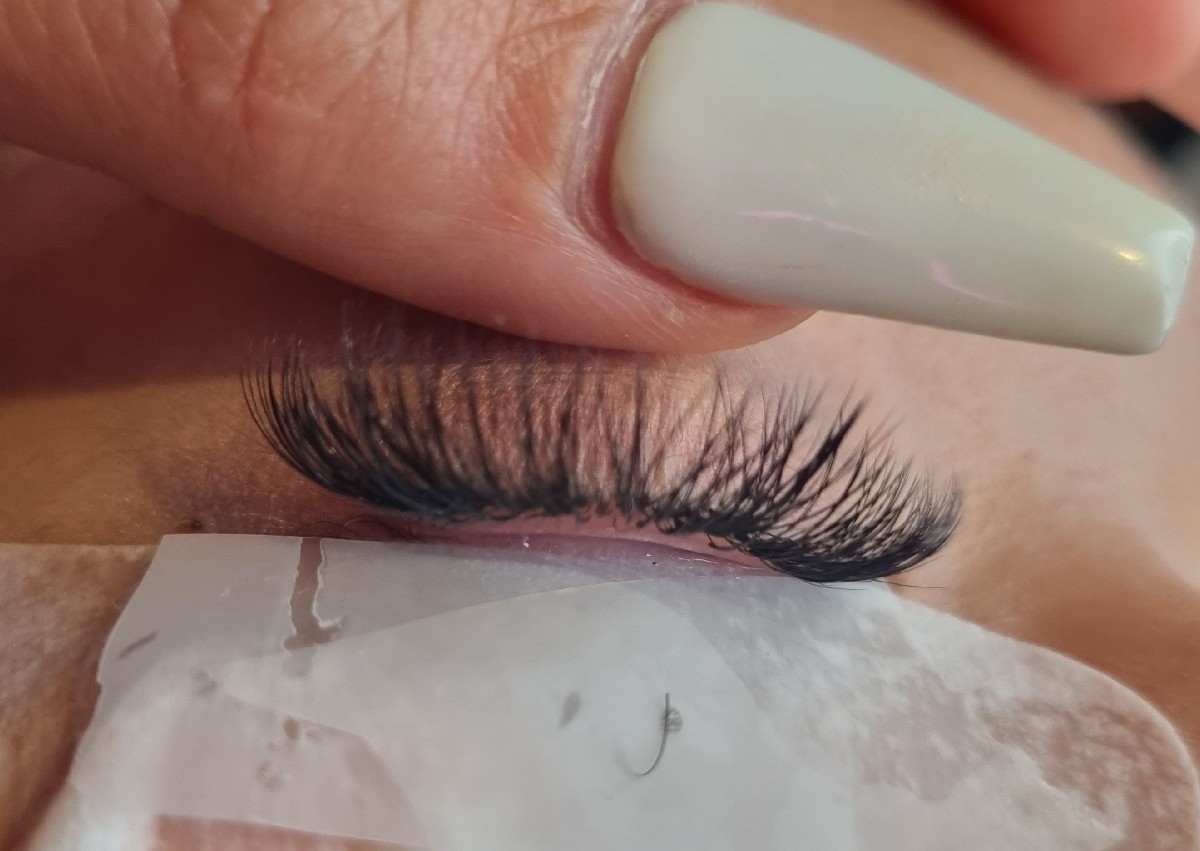 Natural Volume Lashes Full set♡ Handmade fans (2D_4D) full set