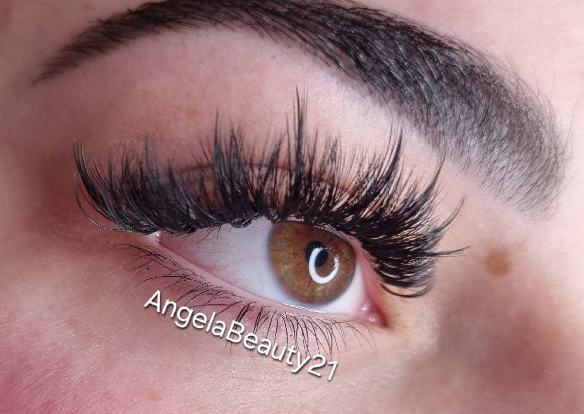 Wispy Lash Extensions Full Set♡ Handmade fans 