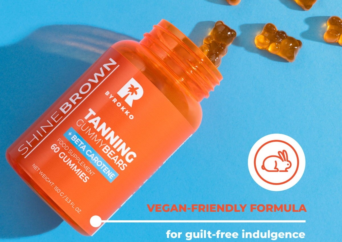 Shine Brown Beta Carotene Tanning Gummies
Prepare your skin for the ultimate sun-kissed experience
150 g