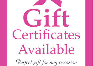 Gift certificate now available in store