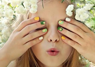 Kids gel manicure