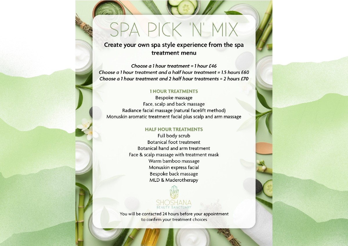 Pick n mix spa 2 hours