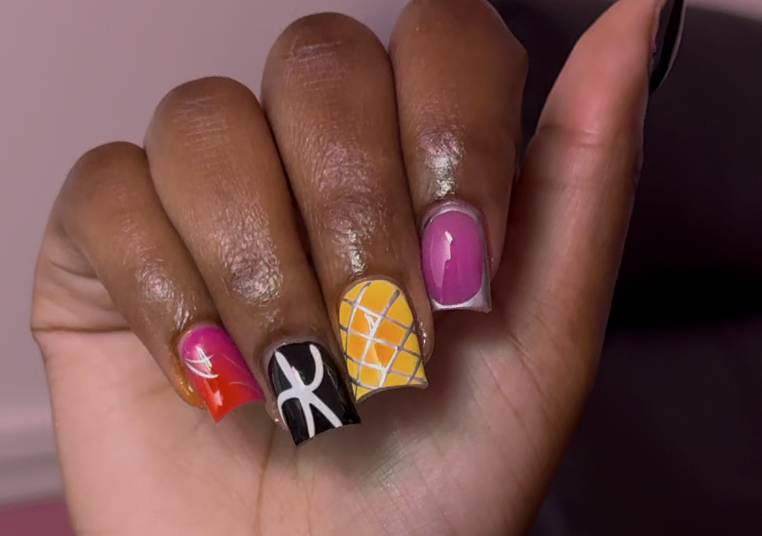 Short acrylic full set