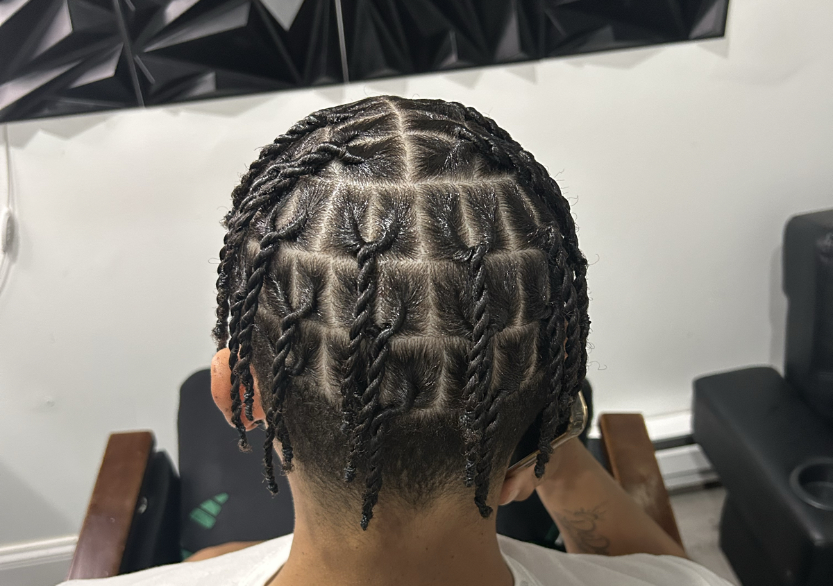 2 strand twist on non locked hair