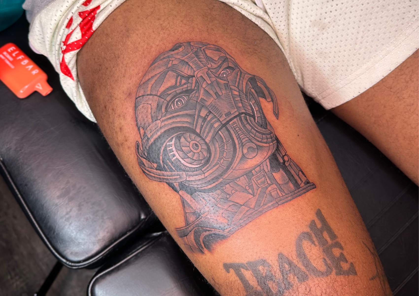 thigh tattoo