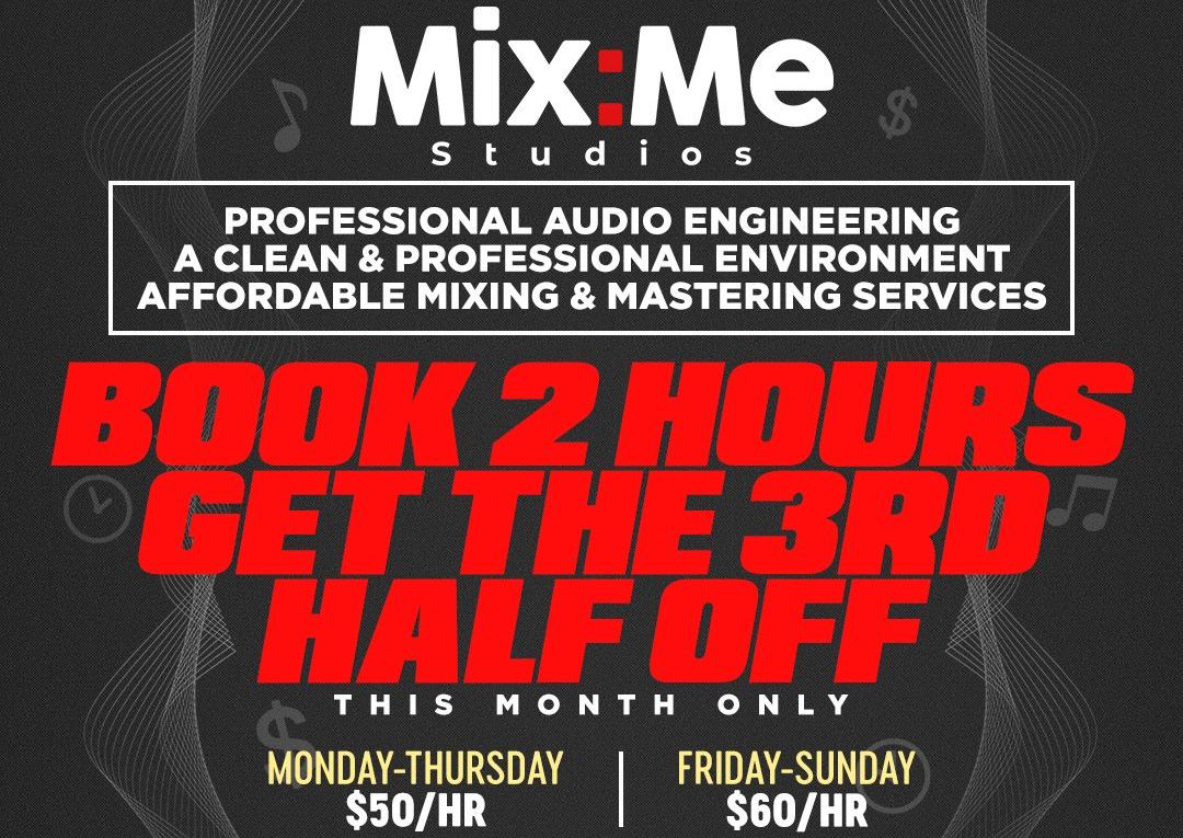 $60/hour (3-hour promo block): Friday through Sunday