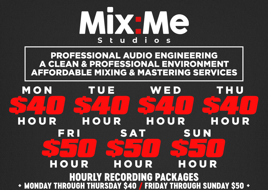 $50/hour (2-hour block): Friday through Sunday