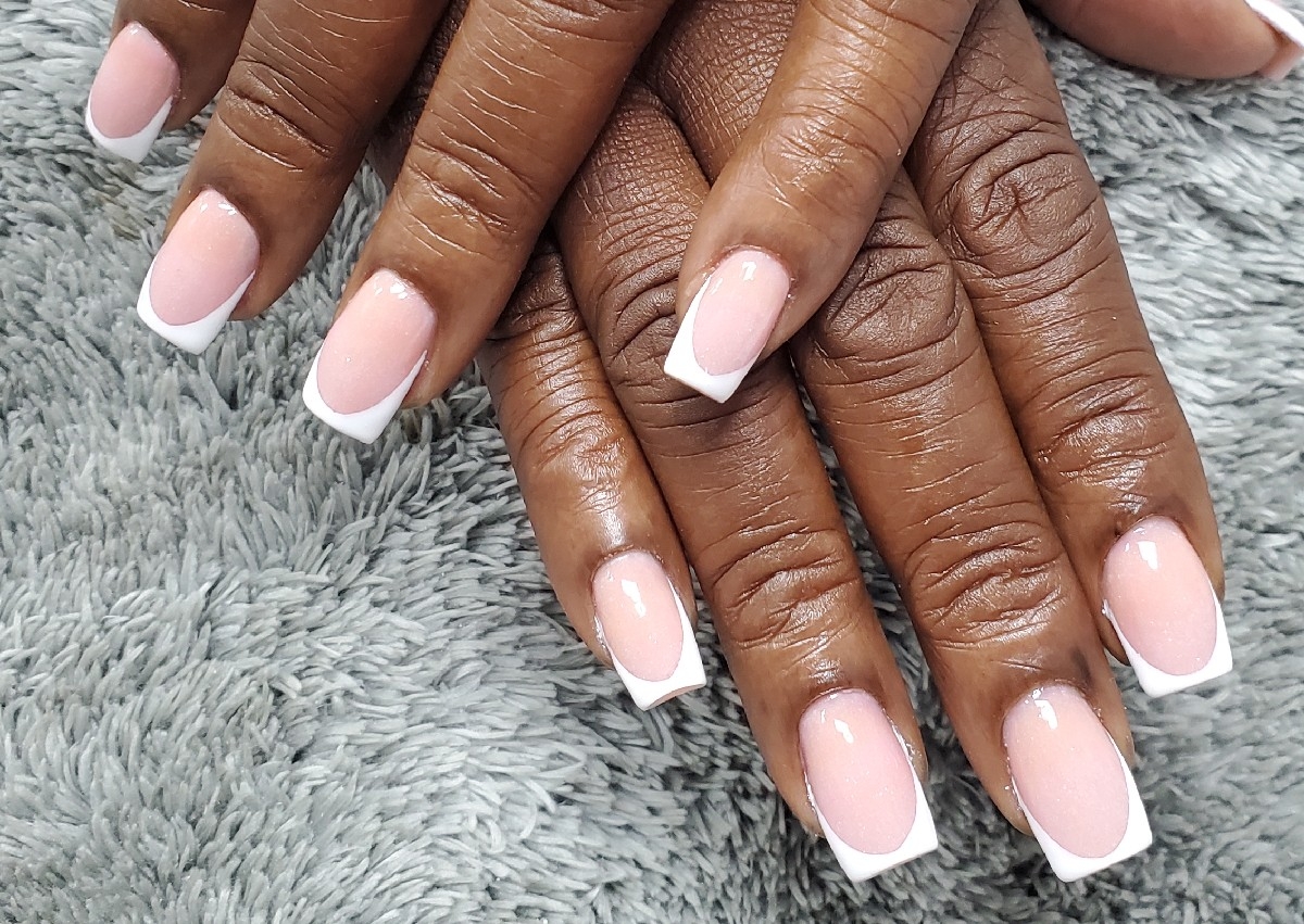 Short Painted French (10 nails) (Design Only) 