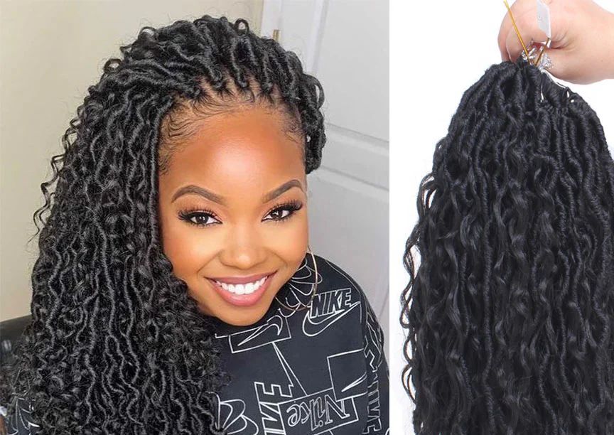 Soft locs Crochet - (Faux/ goddess)