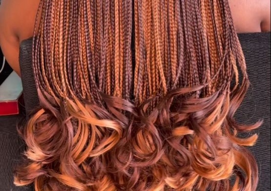 {Sm or M} French Curls Knotless