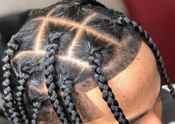 Men’s Box Braids (Natural)