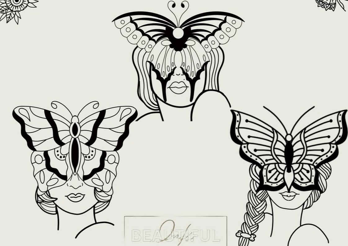 Butterfly Faces 