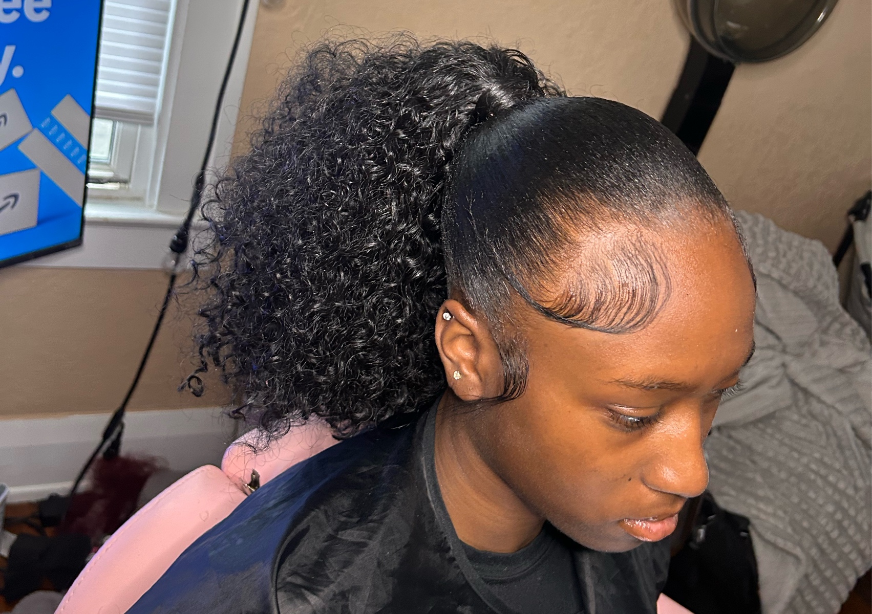 slick ponytails
